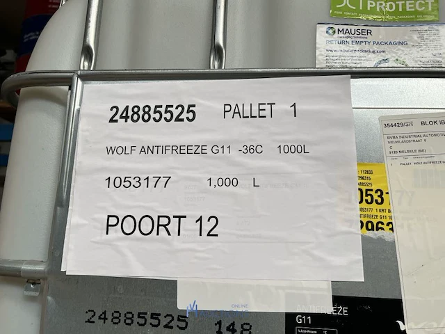 Ibc-container met plm 320 l antivries g11 - afbeelding 2 van  3