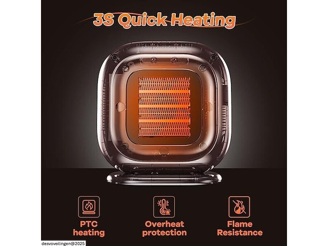 Ibell keramische ventilatorkachel - afbeelding 5 van  5