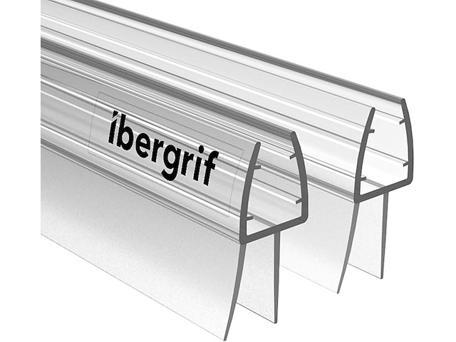 Ibergrif 2-pack glazen douchestrip - afbeelding 1 van  4