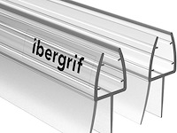 Ibergrif 2-pack glazen douchestrip - afbeelding 1 van  4
