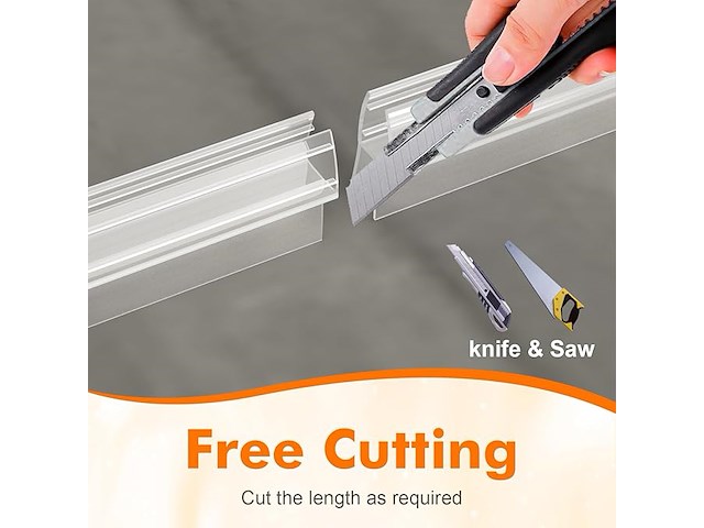 Ibergrif 2-pack glazen douchestrip - afbeelding 4 van  4