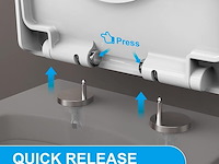 Ibergrif d-vorm toiletdeksel softclose - afbeelding 5 van  7