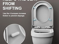 Ibergrif d-vorm toiletdeksel softclose - afbeelding 6 van  7