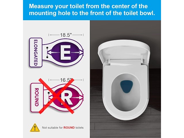 Ibergrif d-vorm toiletdeksel softclose - afbeelding 7 van  7