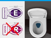 Ibergrif d-vorm toiletdeksel softclose - afbeelding 7 van  7