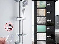 Ibergrif douchestang met zeepbakje - afbeelding 4 van  6