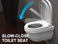 Ibergrif m41001 d-vorm toiletdeksel softclose - afbeelding 2 van  4