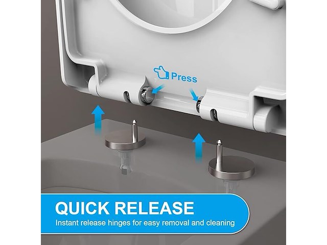 Ibergrif m41001 d-vorm toiletdeksel softclose - afbeelding 4 van  4
