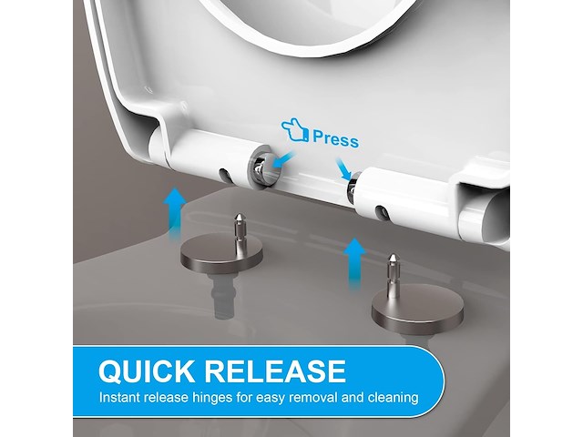 Ibergrif o-vormige toiletbril met softclose - afbeelding 2 van  4