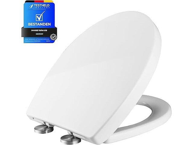 Ibergriff o-vormig wc bril wit softclose - afbeelding 1 van  2