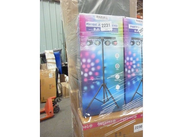 Ibiza - djlight60 - lichtstandaard met 2 rgbb par spotlights en 2 moon fower rvbba spotlights - 4-in-1 led-pakket - afbeelding 8 van  8