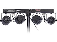 Ibiza - djlight60 - lichtstandaard met 2 rgbb par spotlights en 2 moon fower rvbba spotlights - 4-in-1 led-pakket - afbeelding 3 van  8