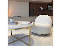 Ibiza fauteuil in krullend wol - iconisch organisch ontwerp - afbeelding 6 van  11