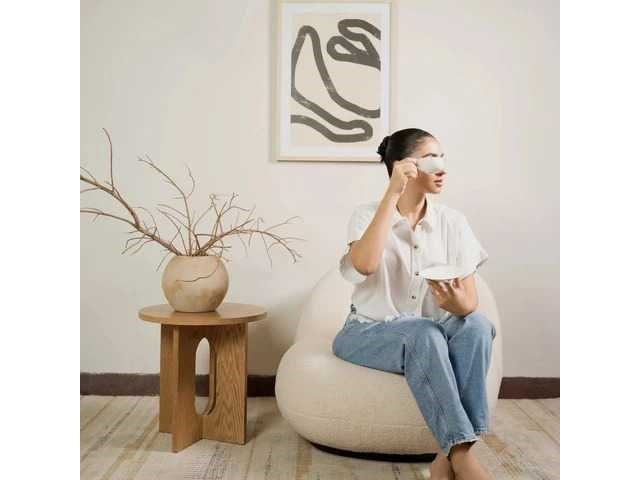 Ibiza fauteuil in krullend wol - iconisch organisch ontwerp - afbeelding 7 van  11