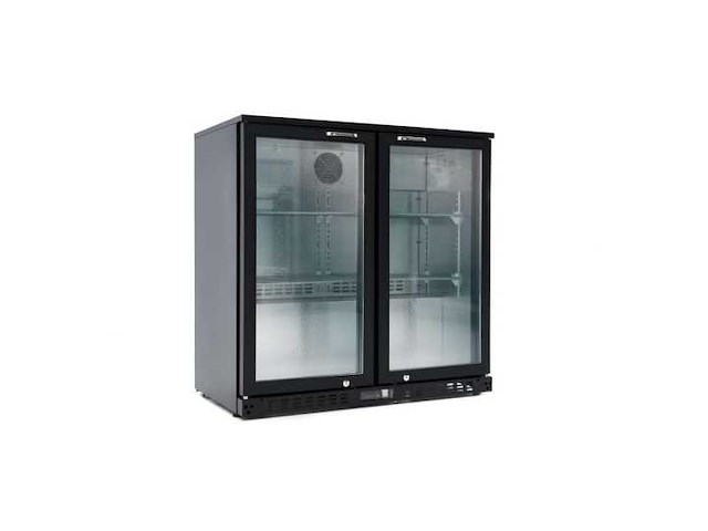 Iceshop - 2 led glazen deuren beenkoelkast 208l - 2 deurs begeleide koelkast - gekoeld - afbeelding 3 van  4