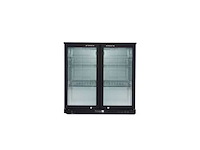 Iceshop - 2 led glazen deuren beenkoelkast 208l - 2 deurs begeleide koelkast - gekoeld - afbeelding 1 van  4