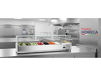 Iceshop - gekoelde saladette ingrediëntenvitrine - 8 gn 1/4 bakken - breedte 1,8m - gekoelde toonbank display - afbeelding 1 van  2