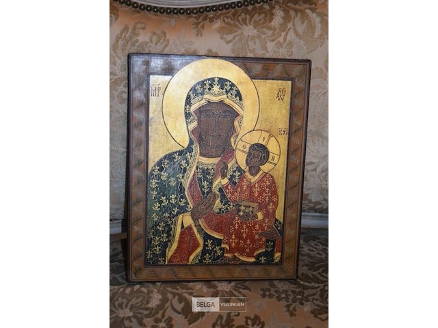 Icoon zwarte madonna van czestochowa - afbeelding 1 van  4