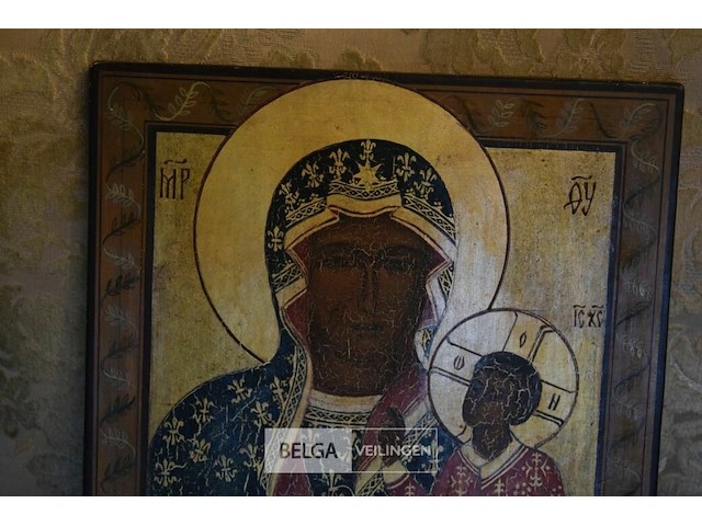 Icoon zwarte madonna van czestochowa - afbeelding 3 van  4
