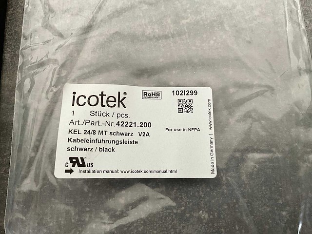 Icotek kel 24/8 kabel omlijsting/kabelinvoerstrip (79x) - afbeelding 3 van  6