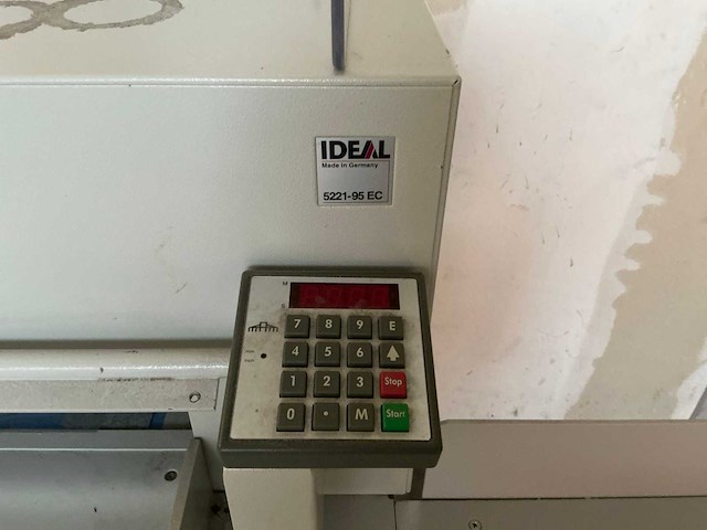Ideal 5221-95ec guillotine papiersnijmachine - afbeelding 5 van  5