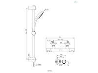Ideal standard - ceratherm t25 - douchezuil - rainshower - afbeelding 2 van  3