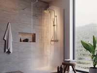 Ideal standard connect 2 - douchewand wetroom 70 cm, silver bright/helder glas k9375eo (nr. 15-16) - afbeelding 3 van  3
