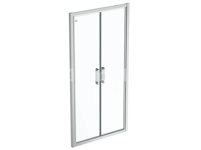 Ideal standard connect 2 - klapdeur 90 cm, silver bright/helder glas k9294eo (nr. 15-14) - afbeelding 2 van  3