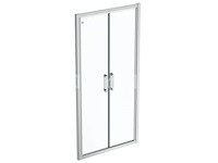 Ideal standard connect 2 - klapdeur 90 cm, silver bright/helder glas k9294eo (nr. 15-14) - afbeelding 2 van  3