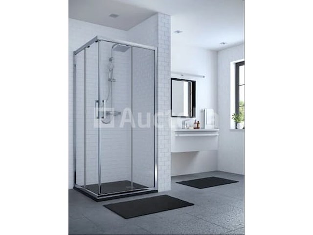 Ideal standard connect 2 - schuifdeur, 2-delig, 90 cm, silver bright/helder glas k9261eo (nr. 15-15) - afbeelding 1 van  3