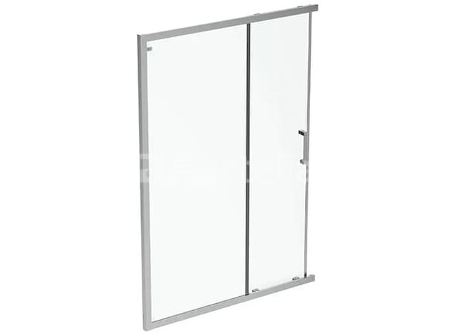 Ideal standard connect 2 - schuifdeur, 2-delig, 90 cm, silver bright/helder glas k9261eo (nr. 15-15) - afbeelding 2 van  3