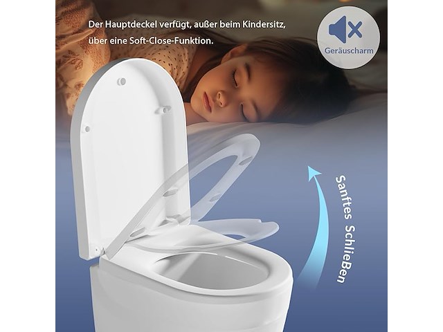 Idealhouse toiletdeksel met softclosemechanisme - afbeelding 3 van  7