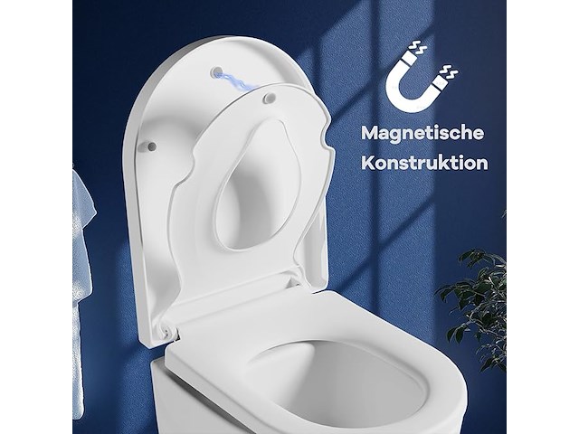 Idealhouse toiletdeksel met softclosemechanisme - afbeelding 4 van  7