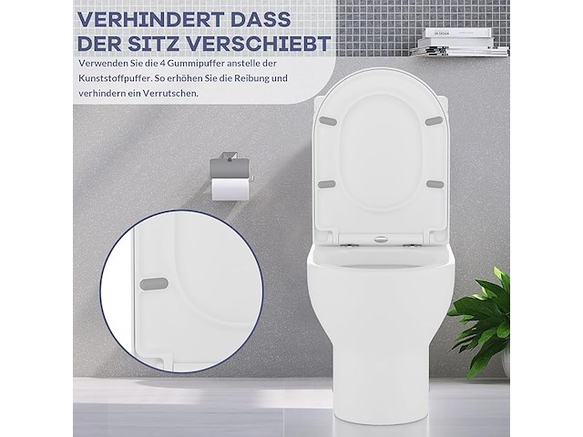 Idealhouse toiletdeksel met softclosemechanisme - afbeelding 5 van  7