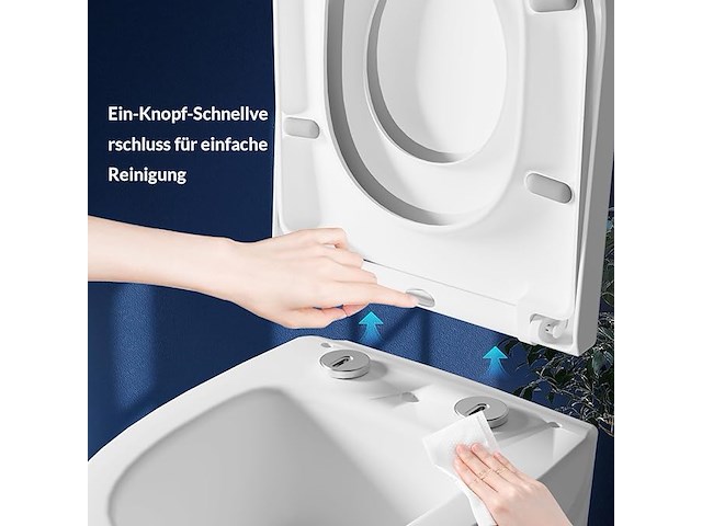 Idealhouse toiletdeksel met softclosemechanisme - afbeelding 6 van  7
