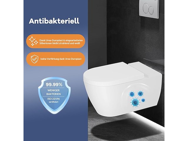 Idealhouse toiletdeksel met softclosemechanisme - afbeelding 7 van  7