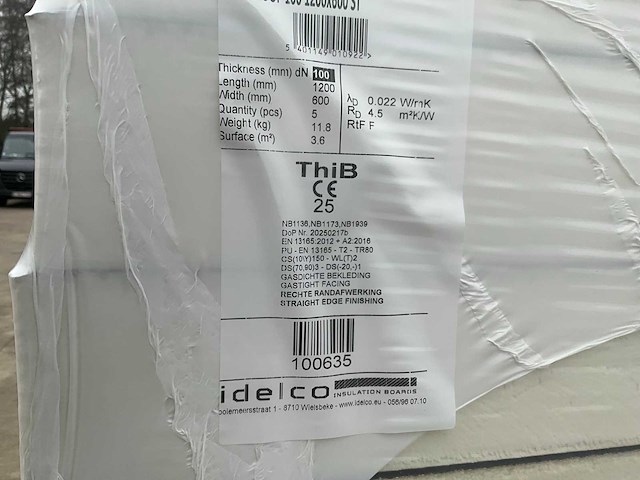 Idelco a-therm roof isolatiepanelen 100 mm dikte (50x) - afbeelding 7 van  7