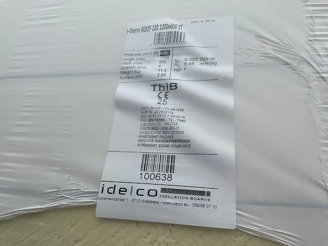 Idelco a-therm roof isolatiepanelen 120 mm dikte (40x) - afbeelding 5 van  6
