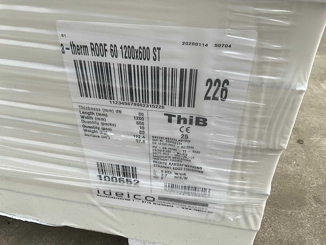 Idelco a-therm roof isolatiepanelen 60 mm dikte (40x) - afbeelding 6 van  7