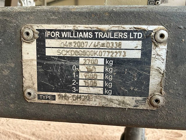 Ifor williams - db - car trailer - 2019 - afbeelding 2 van  17