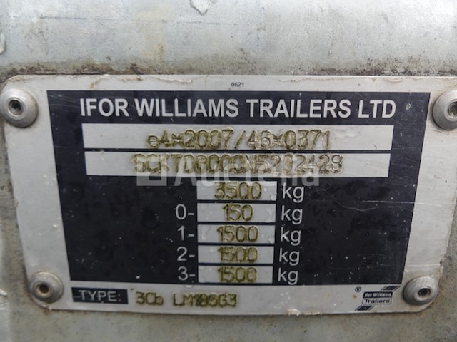 Ifor williams db drieassige aanhangwagen (vin: sckt00000n5202428) - afbeelding 7 van  19