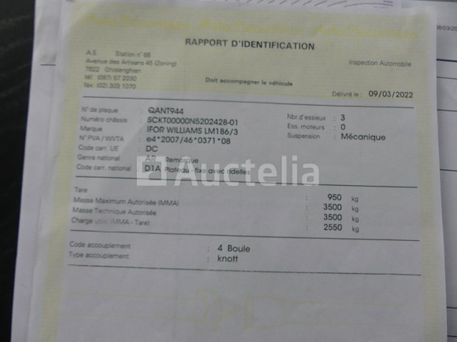 Ifor williams db drieassige aanhangwagen (vin: sckt00000n5202428) - afbeelding 11 van  19