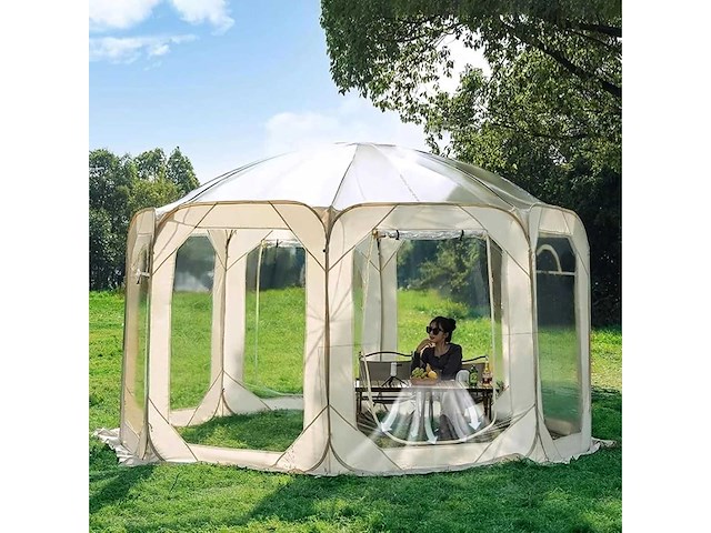 Iglo-vormige tuinkas, 3,6 m, pvc-zeil - afbeelding 1 van  6