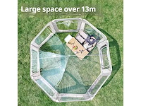 Iglo-vormige tuinkas, 3,6 m, pvc-zeil - afbeelding 5 van  6