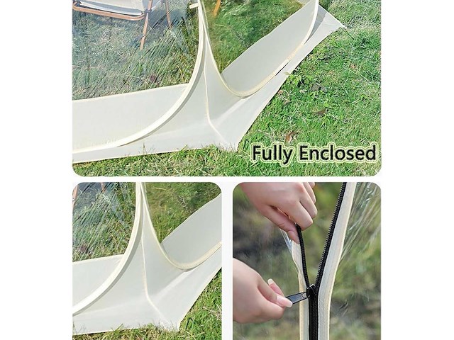 Iglo-vormige tuinkas, 3,6 m, pvc-zeil - afbeelding 6 van  6
