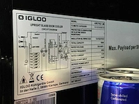 Igloo arctic 1.88 3-deurs vitrinekoelkast - afbeelding 2 van  8