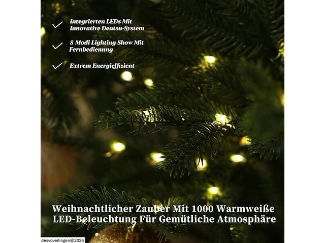 Igood kunstkerstboom met verlichting (180 cm) - afbeelding 3 van  4