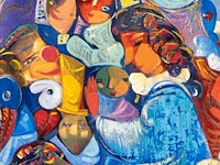 Igor tcholaria (1959), untitled, oil on canvas 47 x 38 cm. (18 1/2 x 14.96 in.), frame: 68 x 61 cm. (26.76 x 24.01 in.)