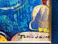 Igor tcholaria (1959), untitled, oil on canvas 47 x 38 cm. (18 1/2 x 14.96 in.), frame: 68 x 61 cm. (26.76 x 24.01 in.) - afbeelding 5 van  6