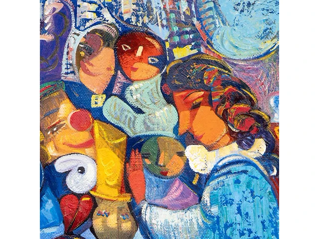 Igor tcholaria (1959), untitled, oil on canvas 47 x 38 cm. (18 1/2 x 14.96 in.), frame: 68 x 61 cm. (26.76 x 24.01 in.) - afbeelding 6 van  6